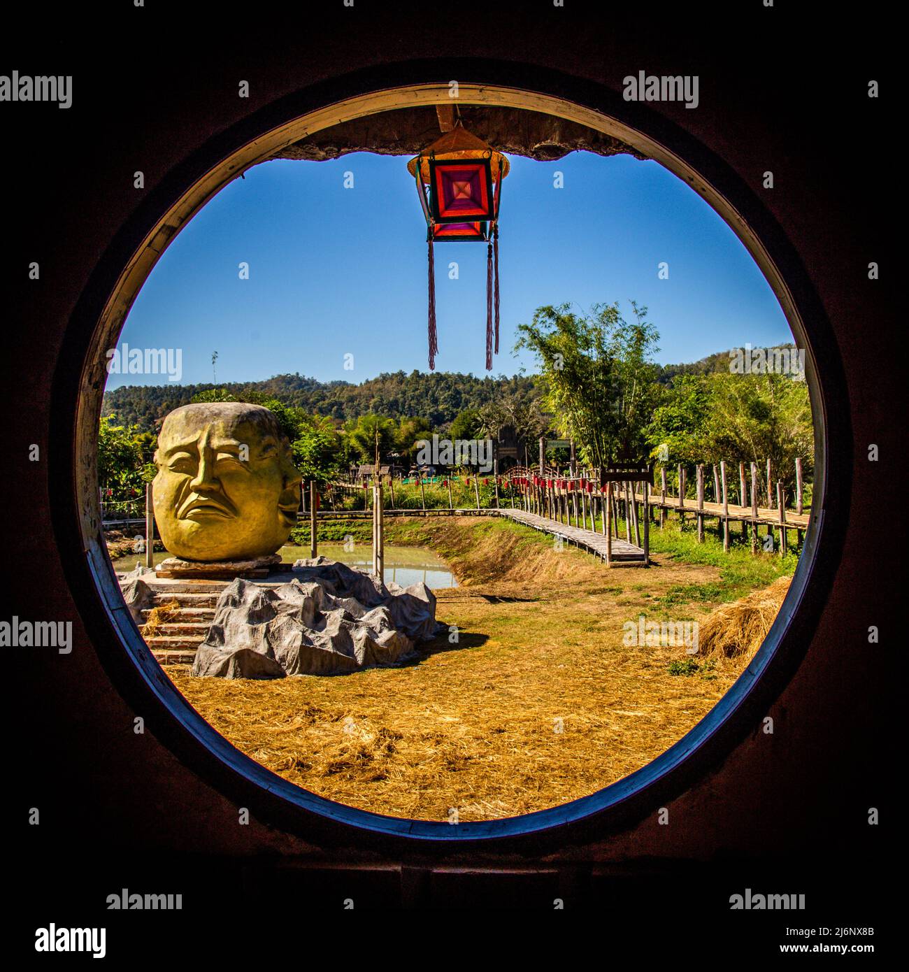 Su Tong PAE Bridge à Mae Hong son, Thaïlande. Photo de haute qualité Banque D'Images