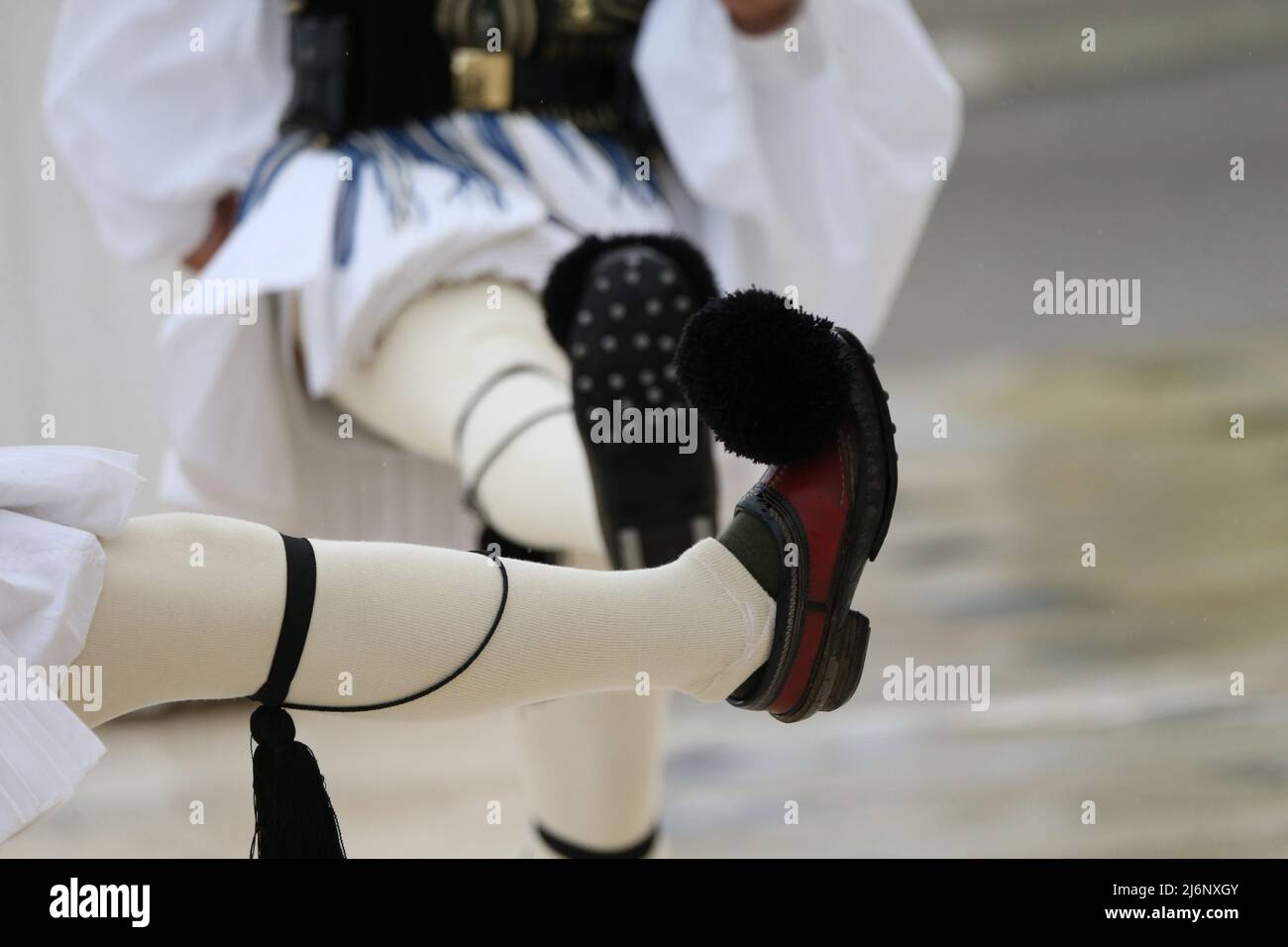 Chaussures grecques traditionnelles grecques Banque de photographies et