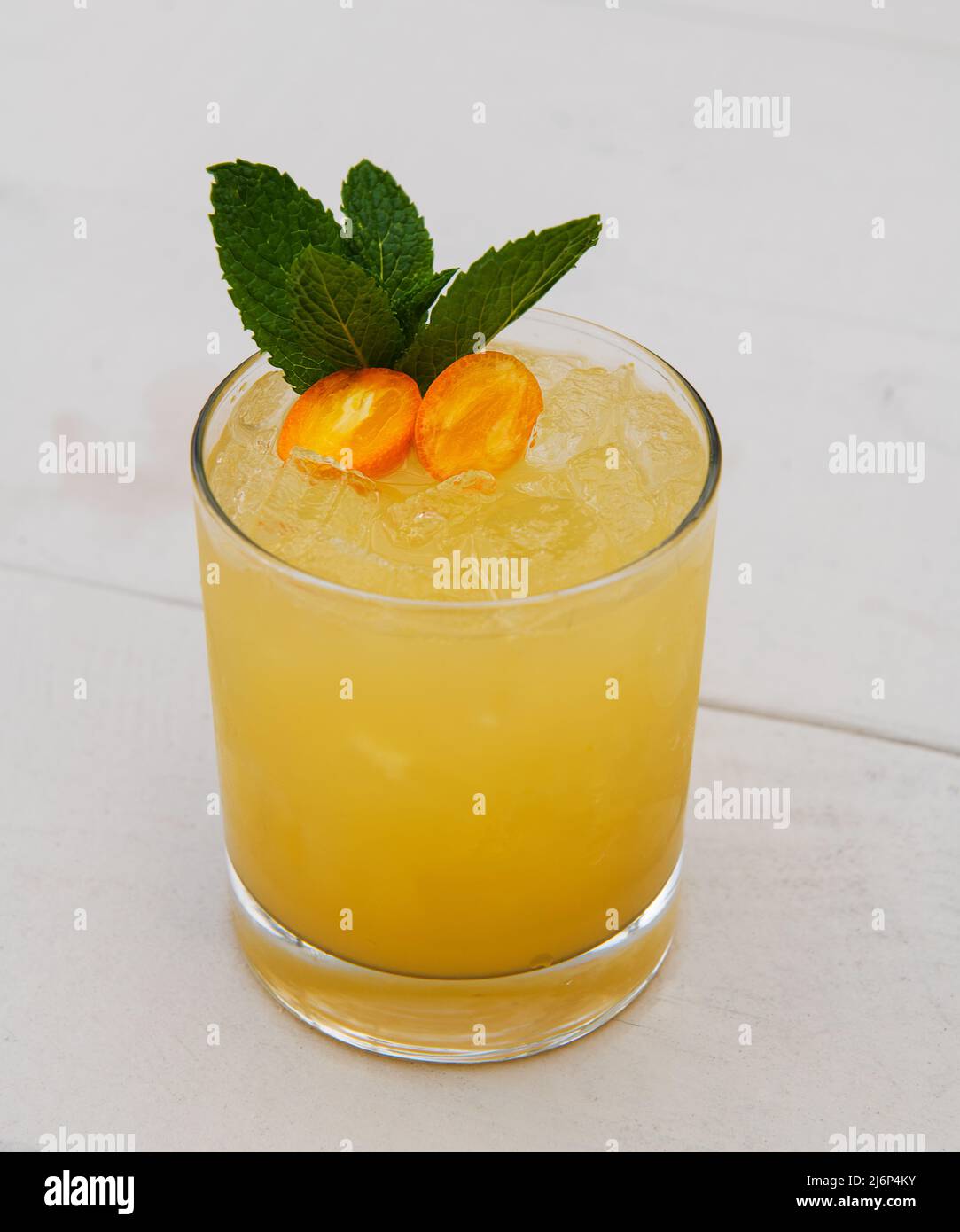 Cocktail kumquat Banque D'Images