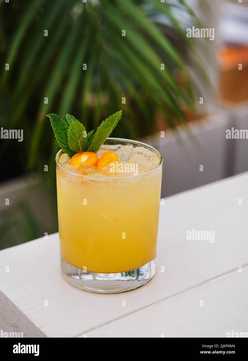 Cocktail kumquat Banque D'Images