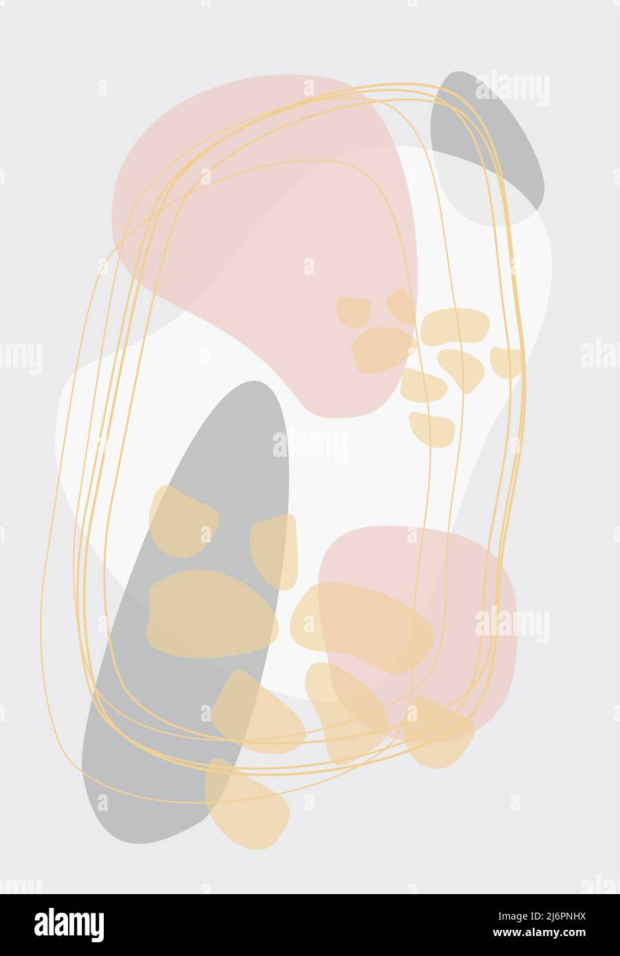 Arrière-plan minimaliste d'art abstrait avec un spot. Décoration avec dessin artistique d'une affiche, d'une bannière ou d'une peinture intérieure. Illustration de Vecteur