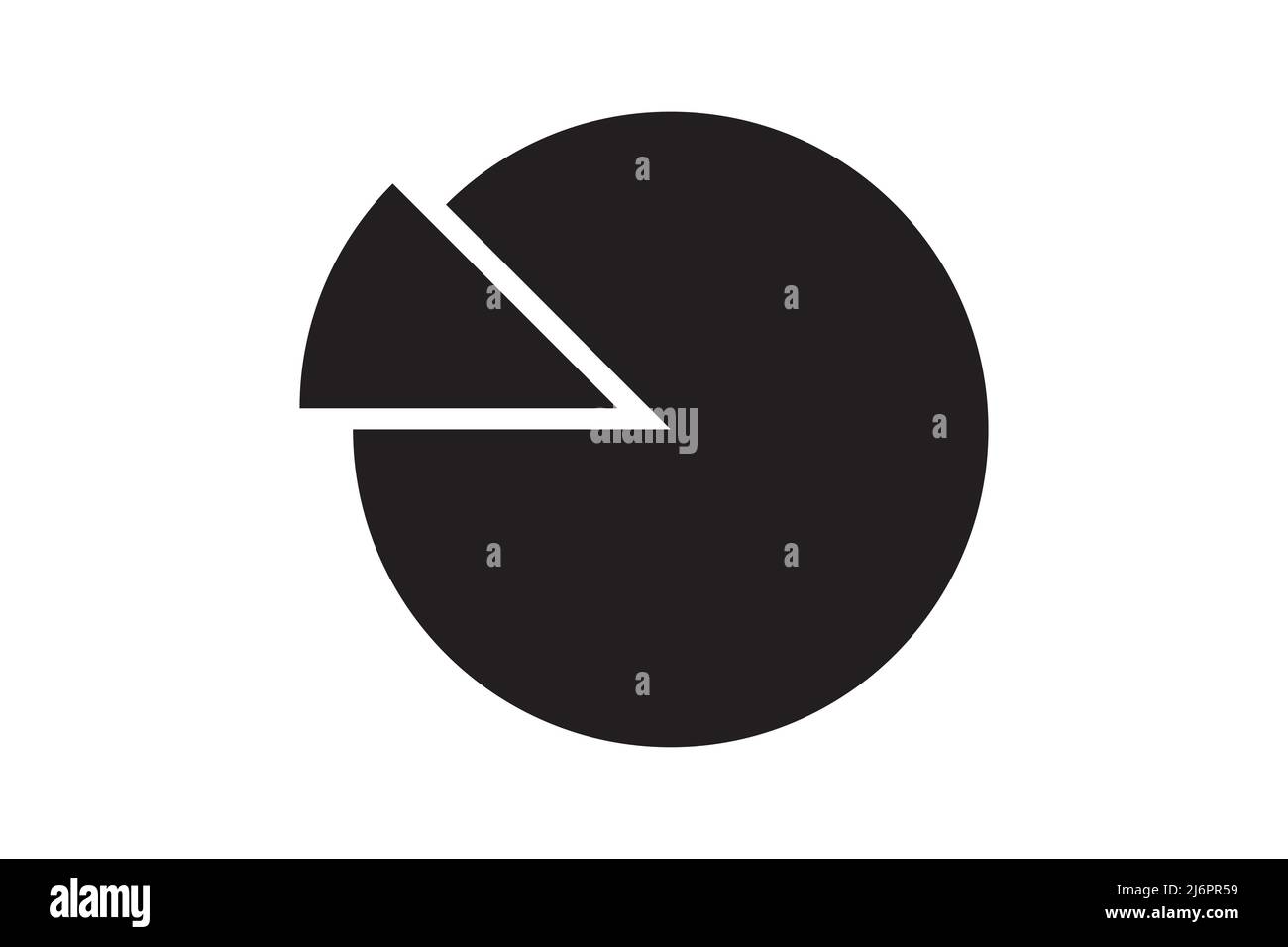 Elément vectoriel de forme de cercle de fraction graphique circulaire. Icône de section de division de diagramme géométrique. Roue de division du diagramme. Illustration de Vecteur
