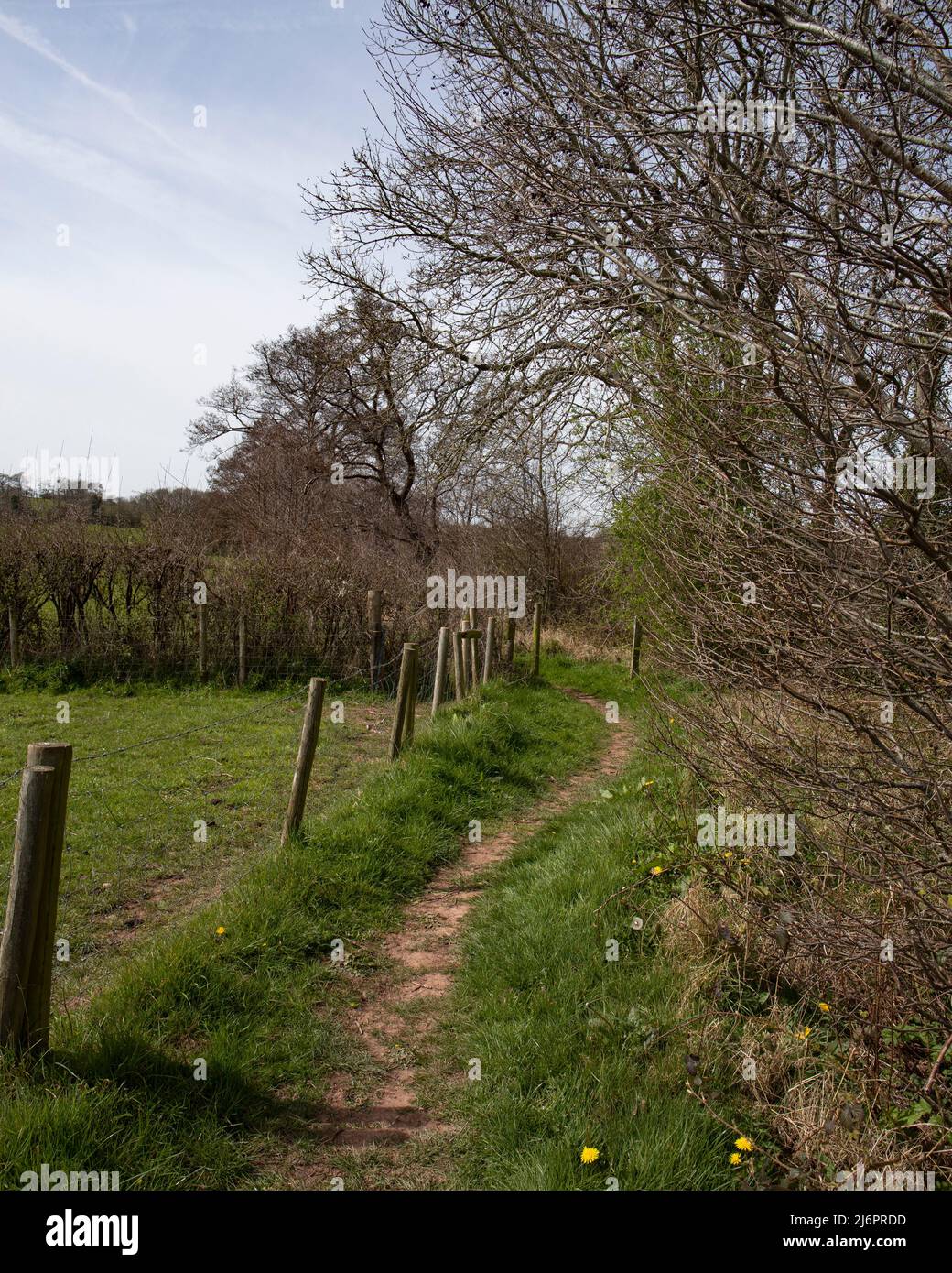 Un sentier public populaire reliant le sentier de Herefordshire Banque D'Images