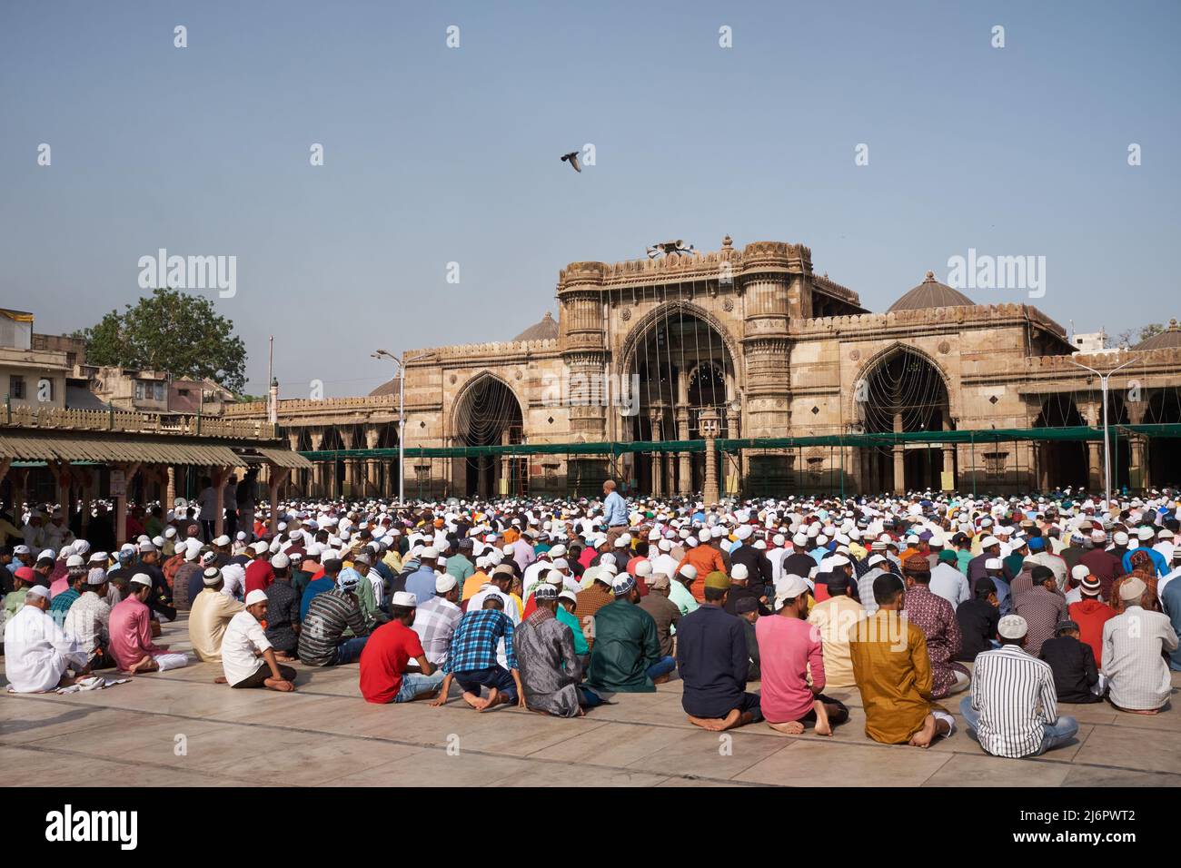 3 mai 2022. Ahmedabad, Inde: Prières EID à la mosquée de Jama Banque D'Images
