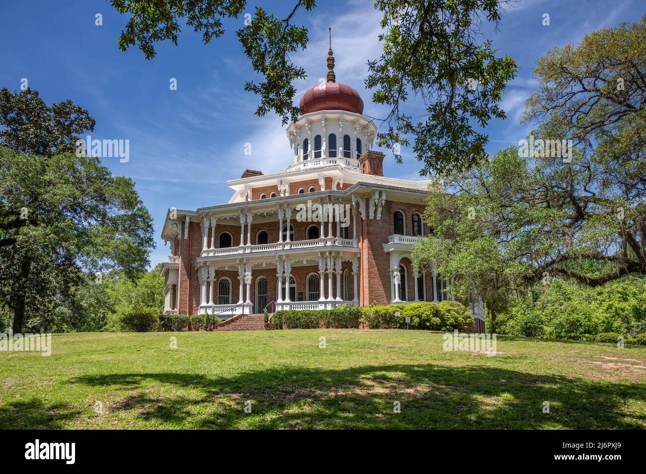 Natchez, Mississippi : manoir de Longwood, demeure historique de plantation octogonale d'avant-guerre, 1860-1861 constructions inachevées. Banque D'Images