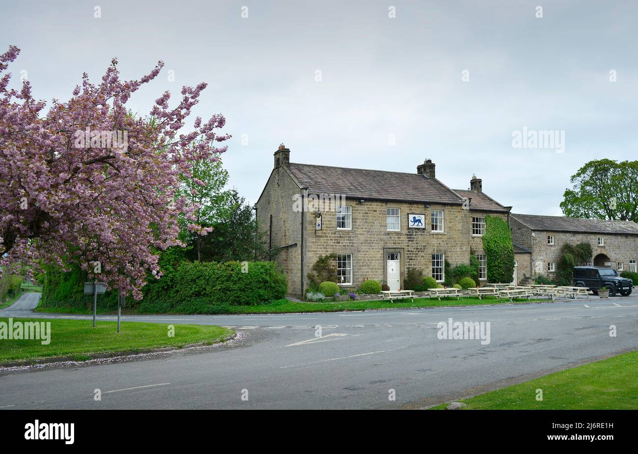 Blue Lion East Witton North Yorkshire Angleterre Royaume-Uni Banque D'Images