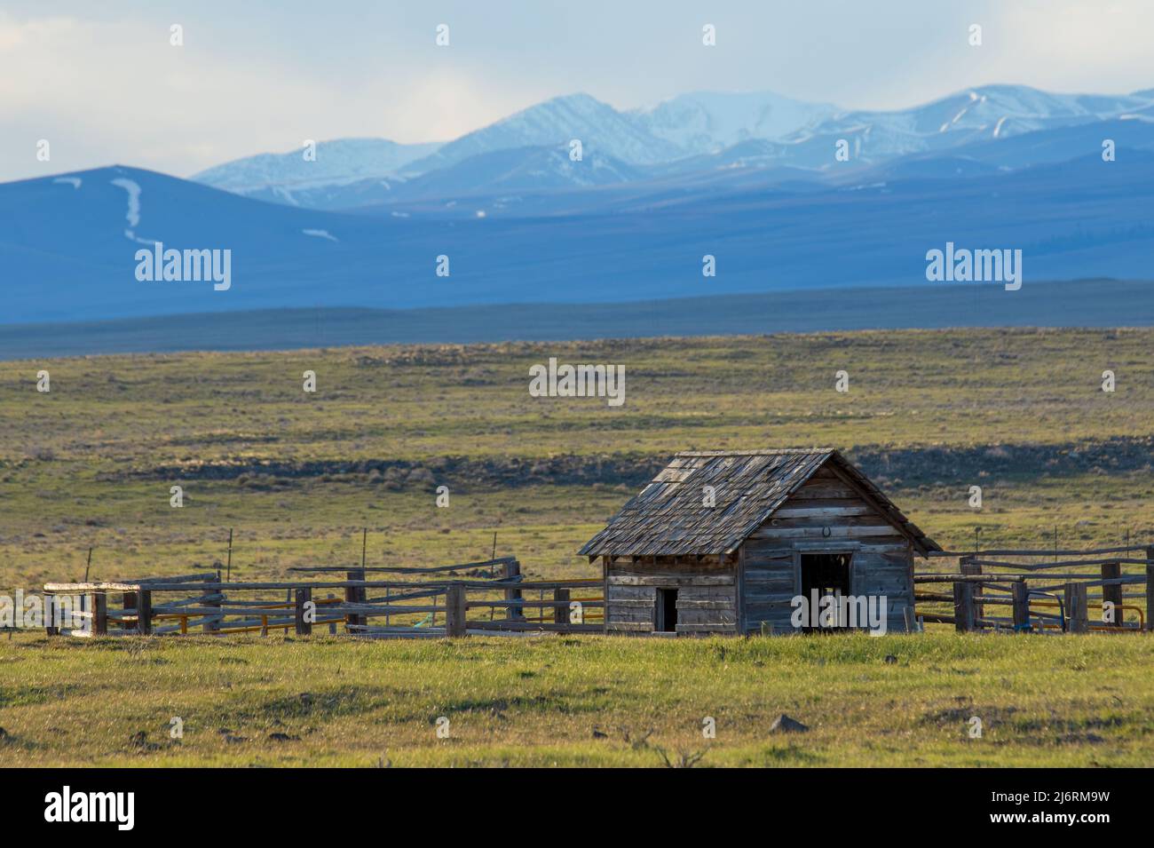 Ranch Corral, comté de Clark, Idaho Banque D'Images
