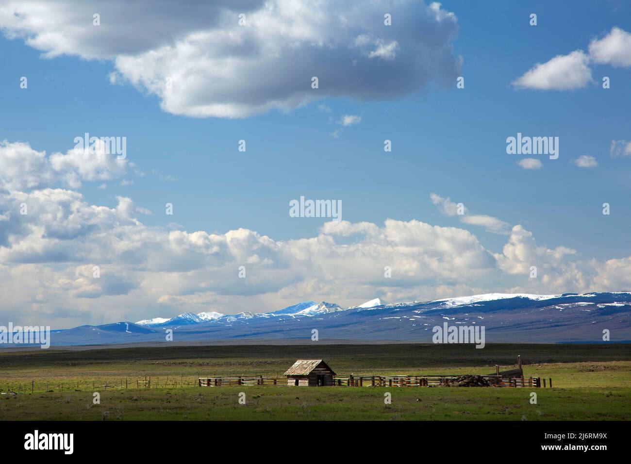 Ranch Corral, comté de Clark, Idaho Banque D'Images