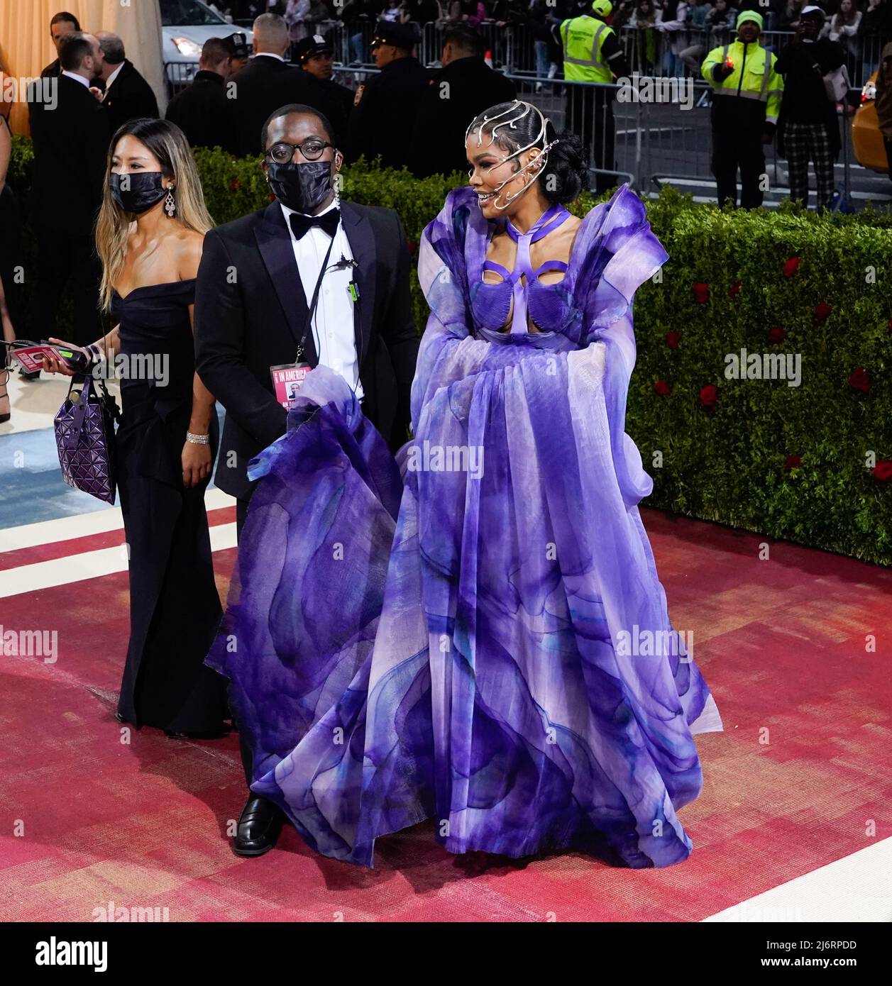 New York City, Etats-Unis, 02/05/2022, le Gala de la rencontre 2022 a eu lieu au Metropolitan Museum of Art de New York. Crédit : Jennifer Graylock/Alamy Live News Banque D'Images