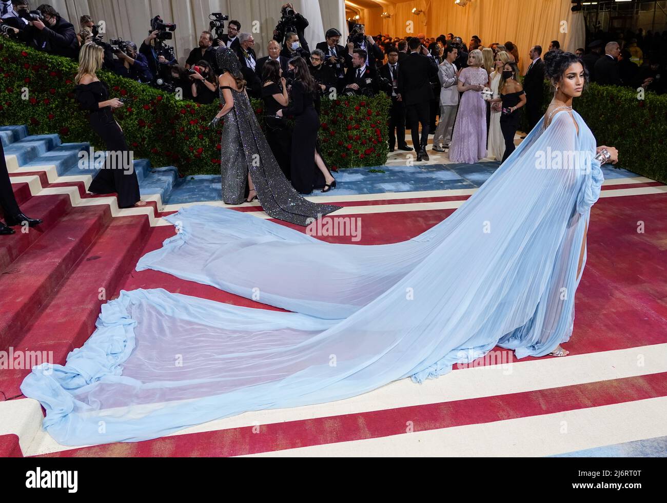 New York City, Etats-Unis, 02/05/2022, le Gala de la rencontre 2022 a eu lieu au Metropolitan Museum of Art de New York. Crédit : Jennifer Graylock/Alamy Live News Banque D'Images