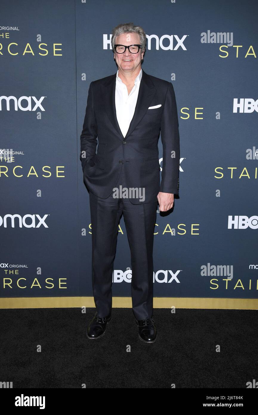 New York, NY, le 3 mai 2022, l'acteur Colin Firth participe à la première « The Staircase » de HBO Max à New York au Museum of Modern Art de New York, NY, le 3 mai 2022. (Photo par Anthony Behar/Sipa USA) crédit: SIPA US/Alay Live News Banque D'Images