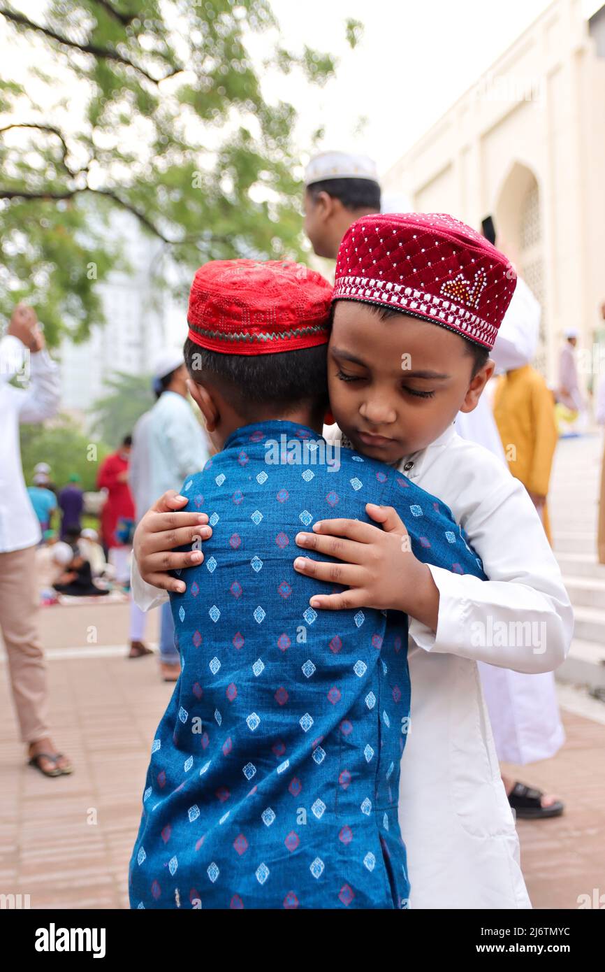 Prière EID-ul-Fitr Banque D'Images