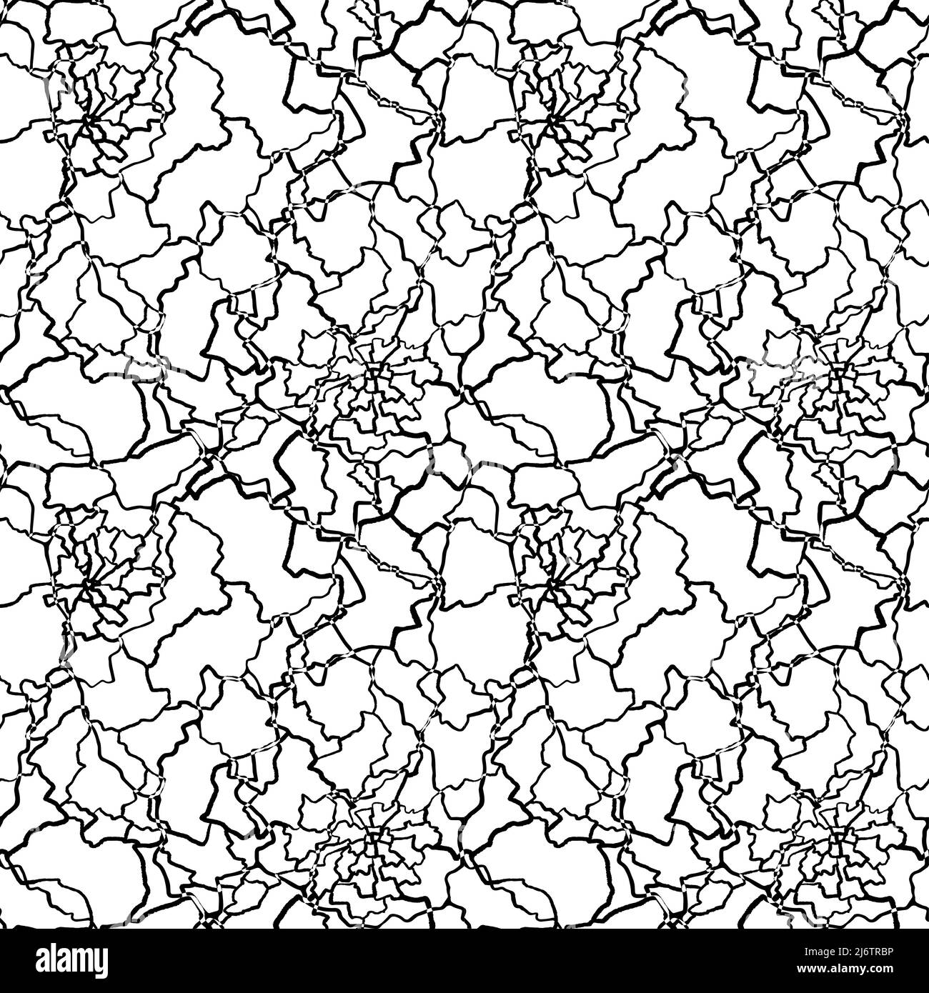 kintsugi art sans couture motif de éclats et de fragments de barbes différents avec des lignes fines. Illustration de Vecteur