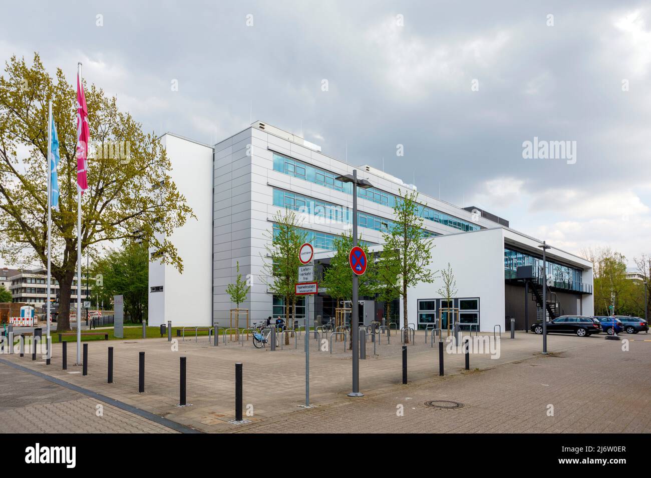 Nouveau bâtiment pour l'Académie de musique Robert Schumann sur le campus de Golzheim Banque D'Images