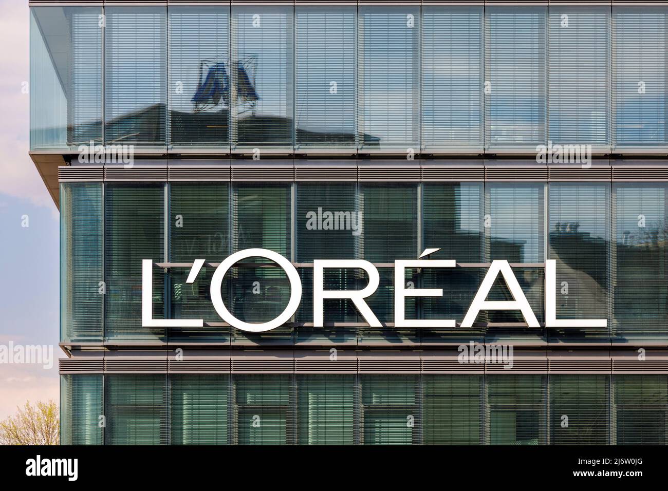 Siège de l'Oréal Allemagne à Düsseldorf Banque D'Images