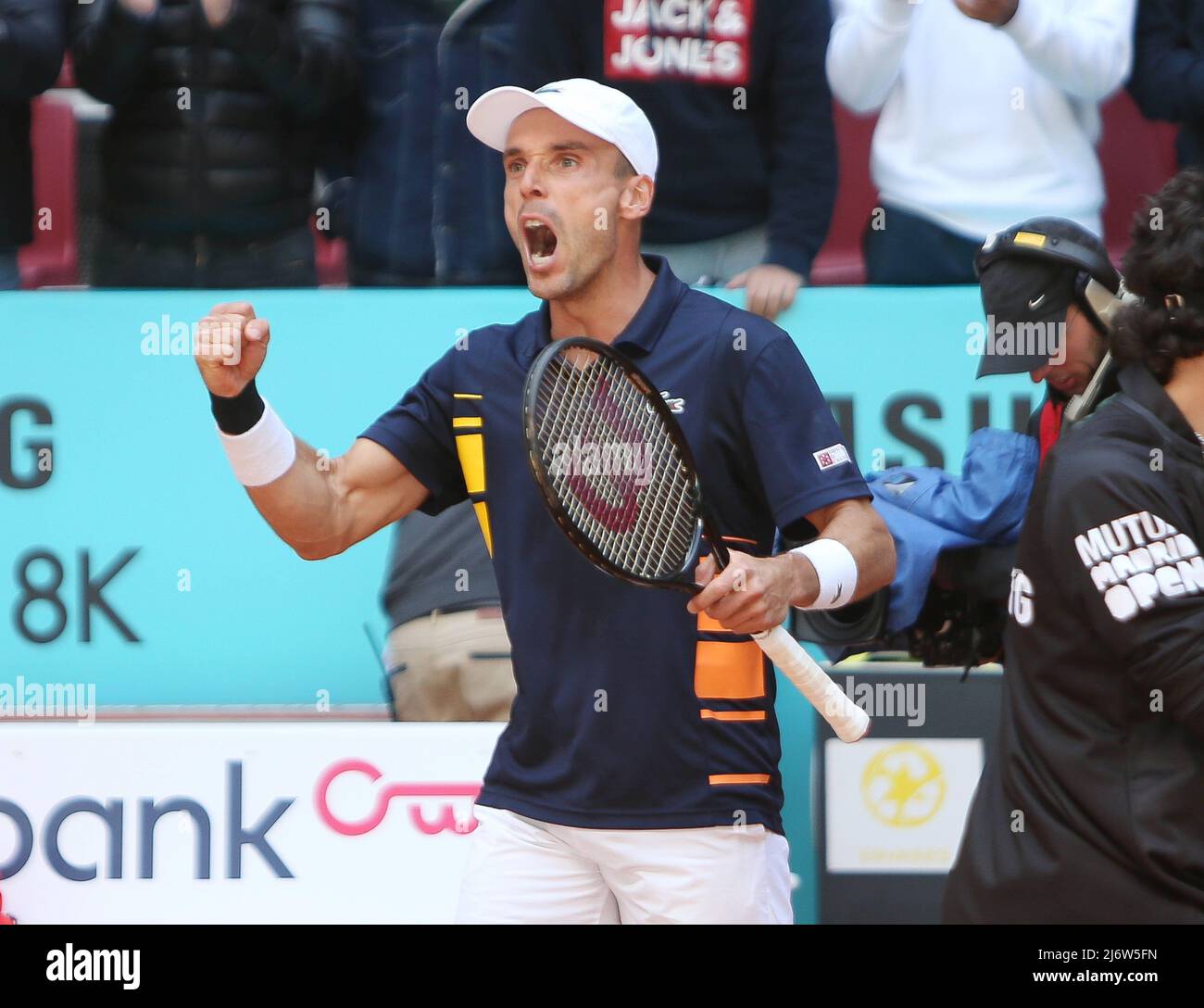Roberto Bautista-Agut d'Espagne pendant le tournoi de tennis Mutua Madrid Open 2022 le 3 mai 2022 au stade Caja Magica à Madrid, Espagne - photo: Laurent Lairys/DPPI/LiveMedia Banque D'Images