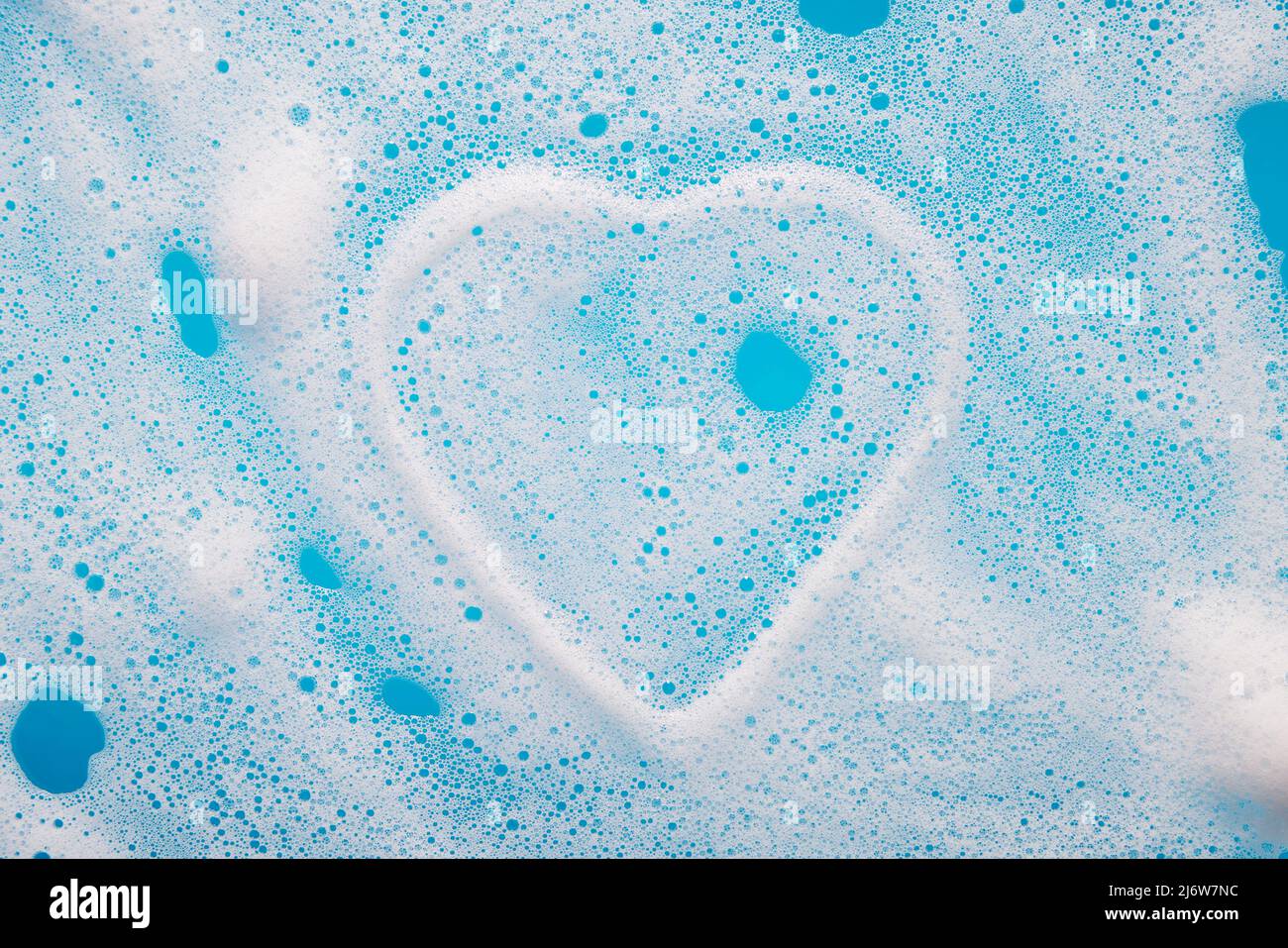 Forme extérieure d'un coeur en mousse Banque D'Images