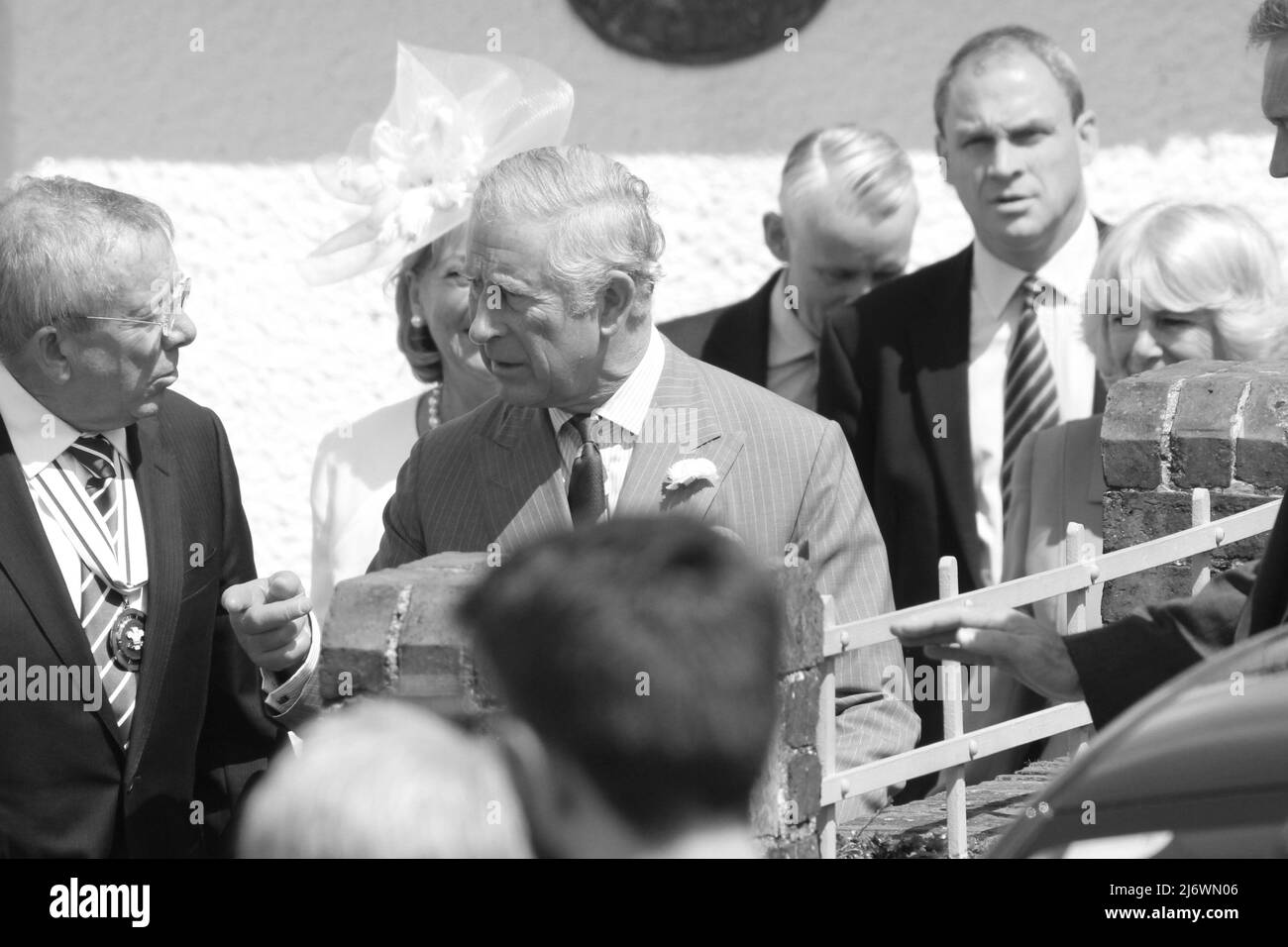 Le Prince Charles à l'occasion de sa visite annuelle au Nord du pays de Galles Banque D'Images