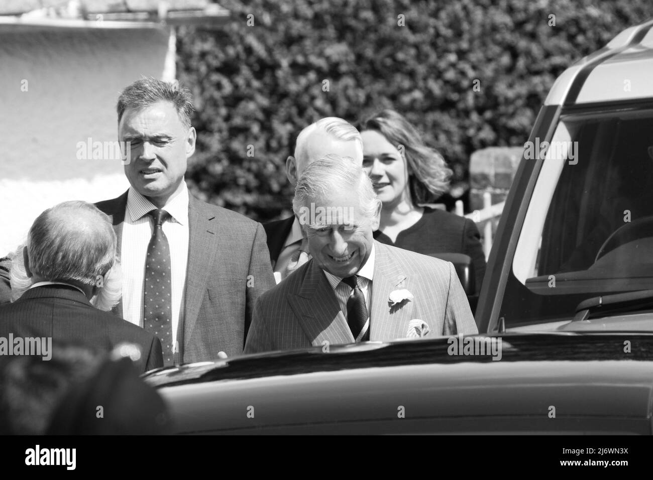 Le Prince Charles à l'occasion de sa visite annuelle au Nord du pays de Galles Banque D'Images