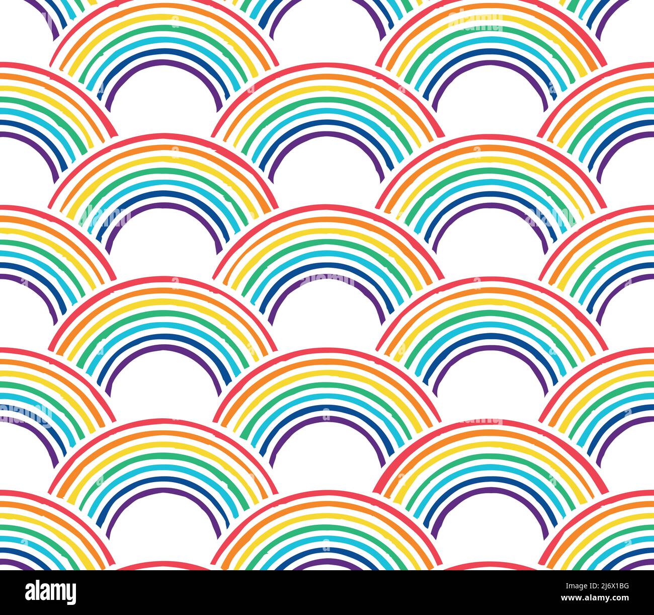 illustration vectorielle eps montrant de magnifiques arcs-en-ciel colorés, un arrière-plan sans couture Illustration de Vecteur