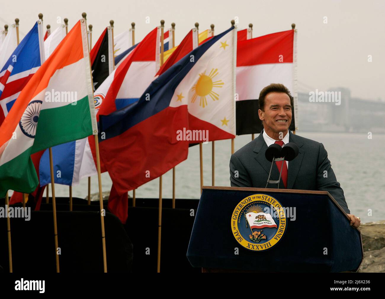 Gov. Californie Arnold Schwarzenegger mercredi 27 septembre 2006, à San Francisco. Banque D'Images