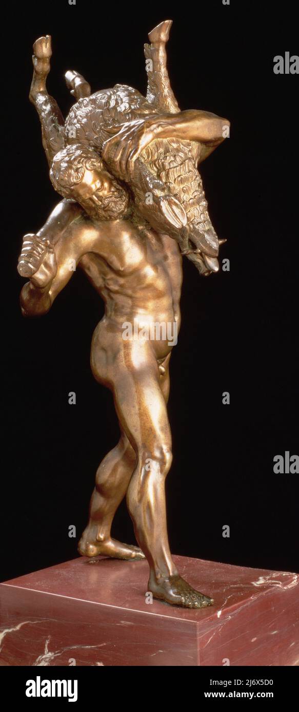 Samson smting un Philistin avec le Jawbone d'un Ass par Schiavone, Giorgio (1434/36-1504); Palazzo Pitti, Florence, Italie; Italien, hors copyright. Banque D'Images