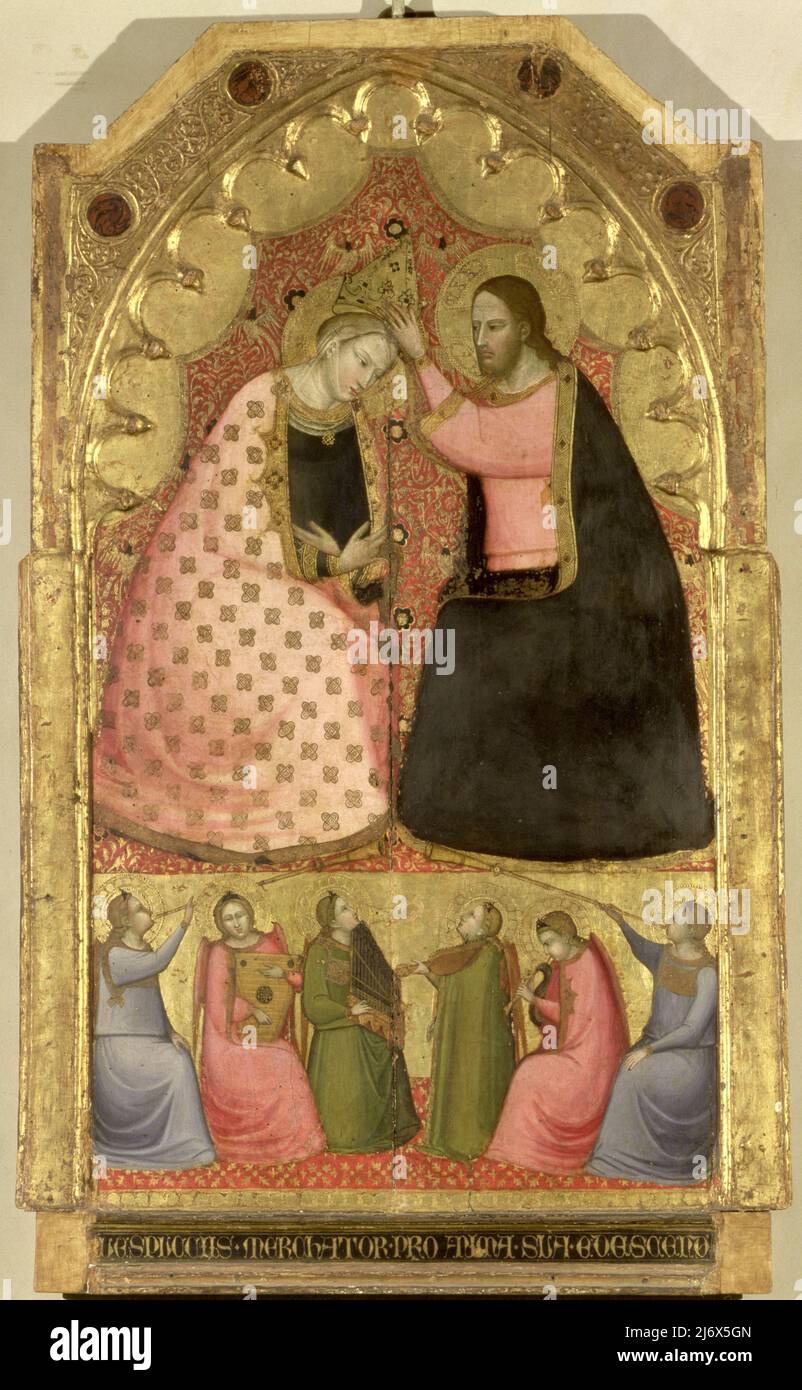 Le martyre de Saint-André (panel) par Arcangelo di Cola da Camerino, (fl.1416-21)(attr.); Galleria e Museo Estense, Modène, Italie; Italien, hors copyright. Banque D'Images