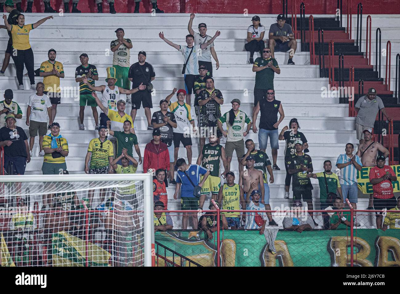 GO - Goiania - 05/04/2022 - COPA SOUTH AMERICANA 2022 - ATLETICO-GO X DEFENSA y JUSTICIA - supporters lors d'un match entre Atletico-GO et Defensa y Justicia au stade Antonio Accioly pour le championnat Copa Sudamericana 2022. Photo: Heber Gomes/AGIF/Sipa USA Banque D'Images