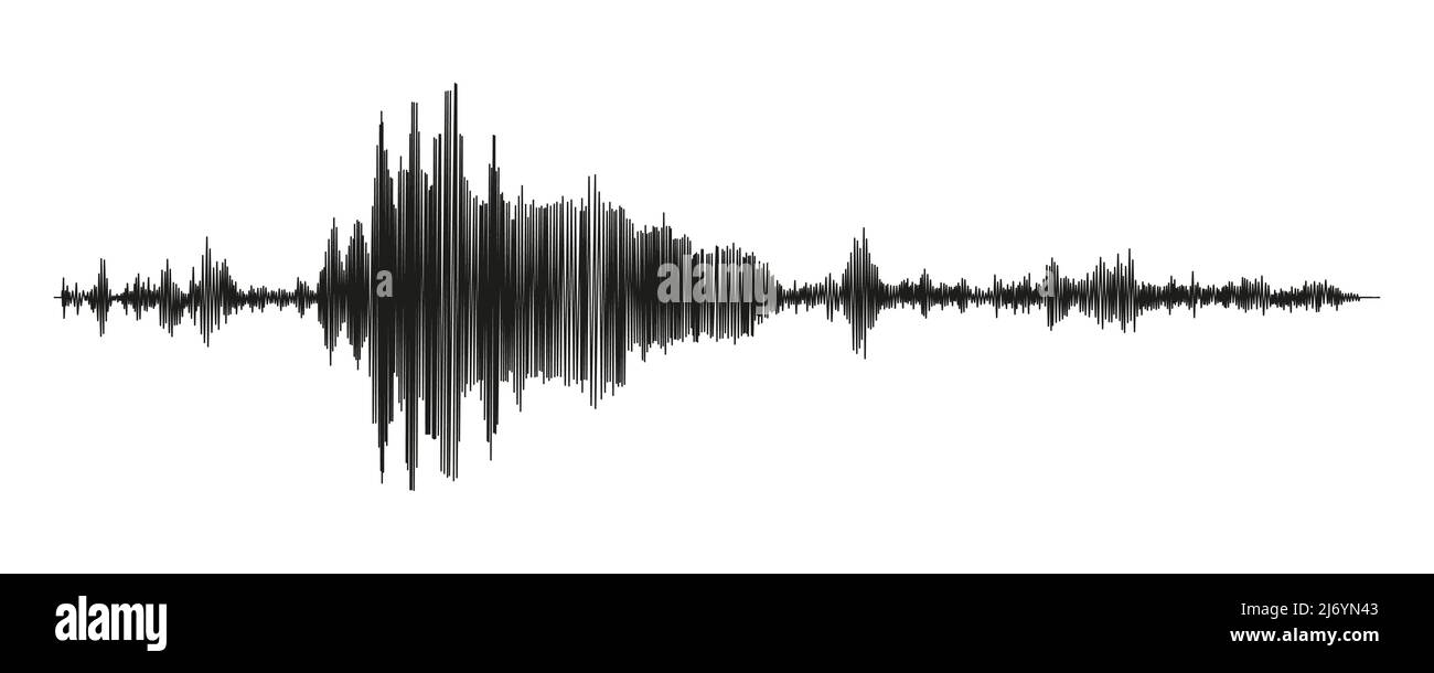 Mesure du sismographe ou graphique du détecteur lie. Mesures sismiques avec enregistrement de données. Illustration vectorielle isolée sur fond blanc Illustration de Vecteur