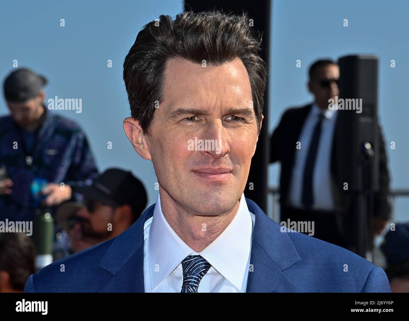 San Diego, États-Unis. 05th mai 2022. Le réalisateur Joseph Kosinski assiste à la première du film dramatique "Top Gun: Maverick" à l'USS Midway à San Diego, Californie, le mercredi 4 mai 2022. Photo de Jim Ruymen/UPI crédit: UPI/Alay Live News Banque D'Images