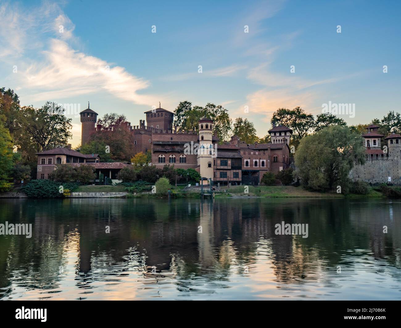 Borgo Medievale à Turin Banque D'Images