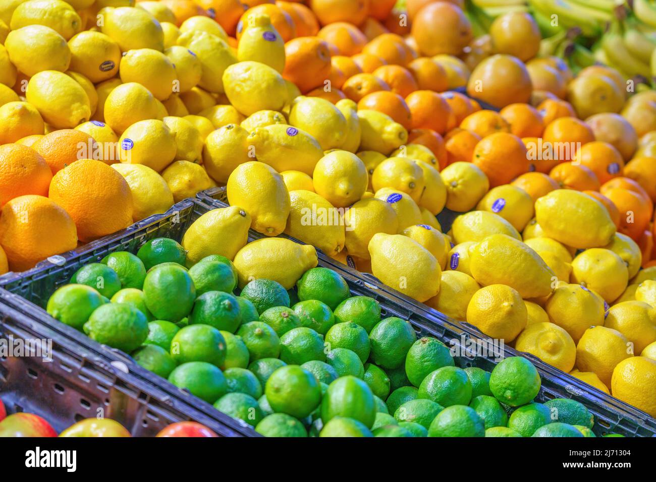 Dans le marché Saint-Laurent à Toronto, Canada Banque D'Images