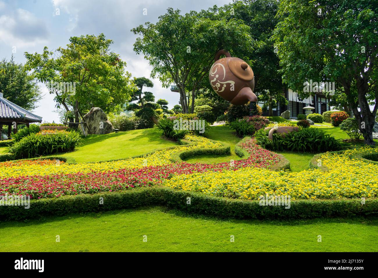 jardin japonais zen au vietnam Banque D'Images