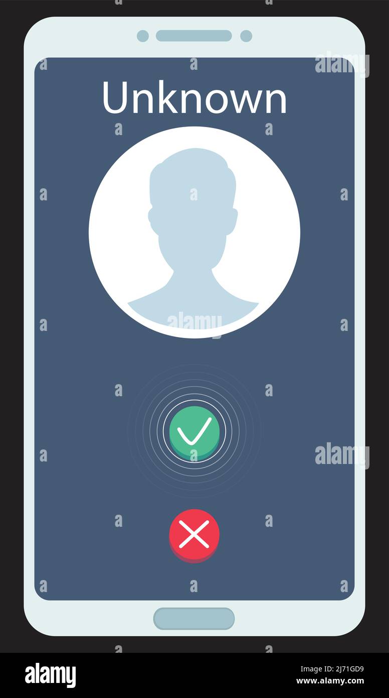 smartphone avec icônes d'appel, contactez-nous icône Illustration de Vecteur