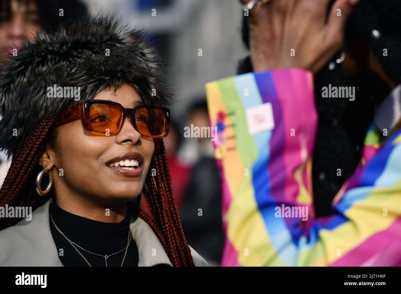 Streetstyle à Paris Fashion week 2022 - France Banque D'Images