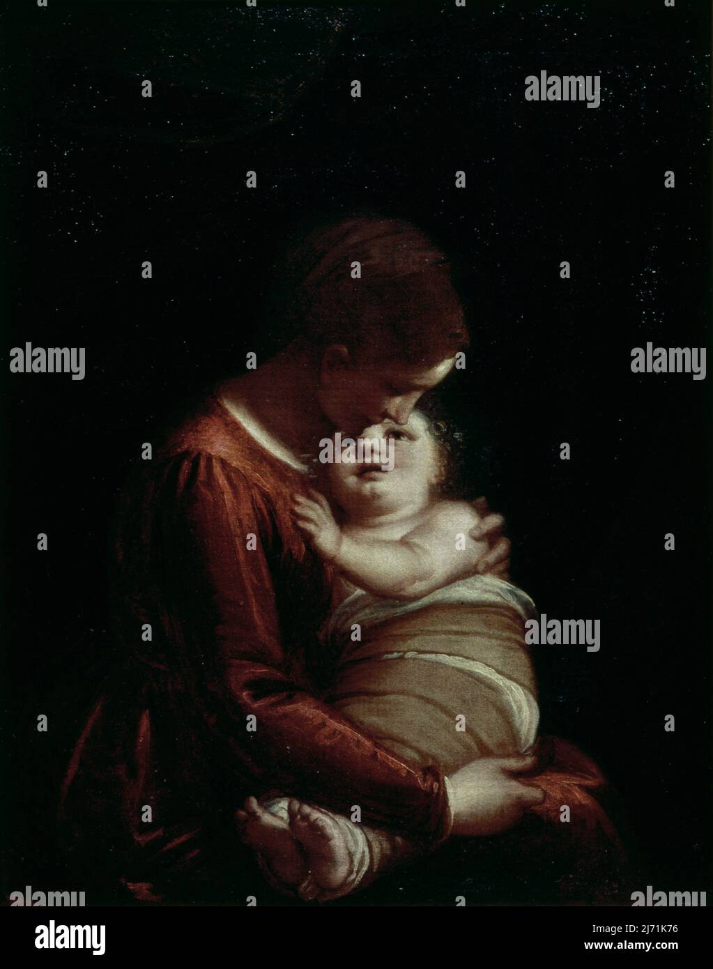 Le martyre de Saint Jean l'évangéliste par Bedoli, Girolamo Mazzola (environ 69); Palazzo Ducale et Museo, Mantoue, Lombardie, Italie; Italien, non protégé par copyright. Banque D'Images