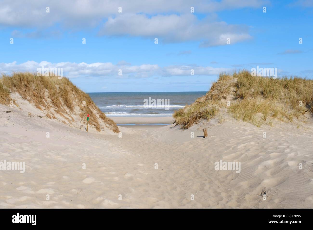 Uebergang zum Strand, Duene, Juist, Toewerland, Ostfriesische Insel, Ostfriesland, Nordsee, Niedersachsen, Allemagne Banque D'Images