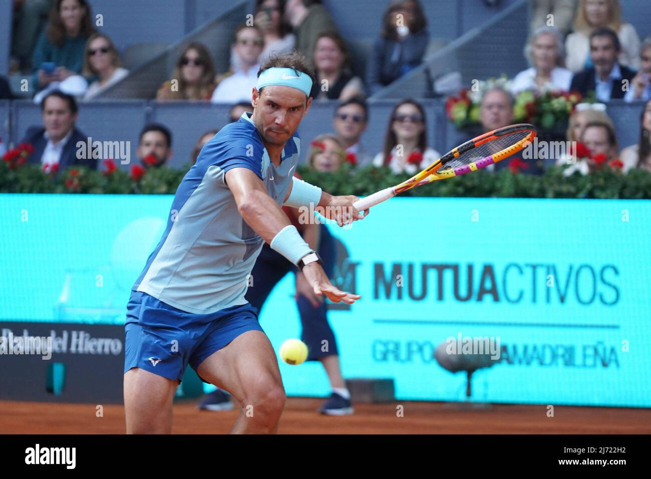 Rafael Nadal (SPA vs David Goffin (bel) pendant le tournoi de tennis ouvert de Madrid, 5 mai 2022 Cordon Press Banque D'Images