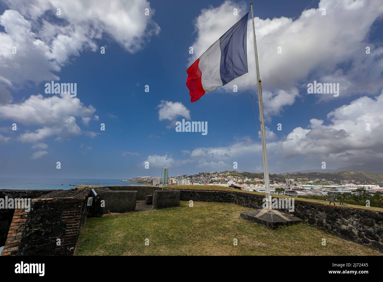 Fort-Saint-Louis, fort-de-France, Martinique, Antilles Françaises Banque D'Images