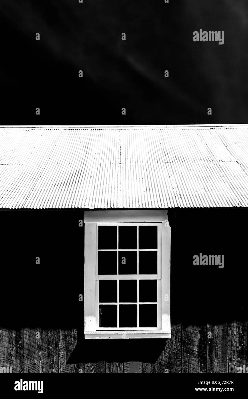 Grange rouge à Thoreson Farm dans le quartier historique rural de Port Oneida, avec des granges et des dépendances préservées, dans Sleeping Bear Dunes National Lakeshore, Mic Banque D'Images