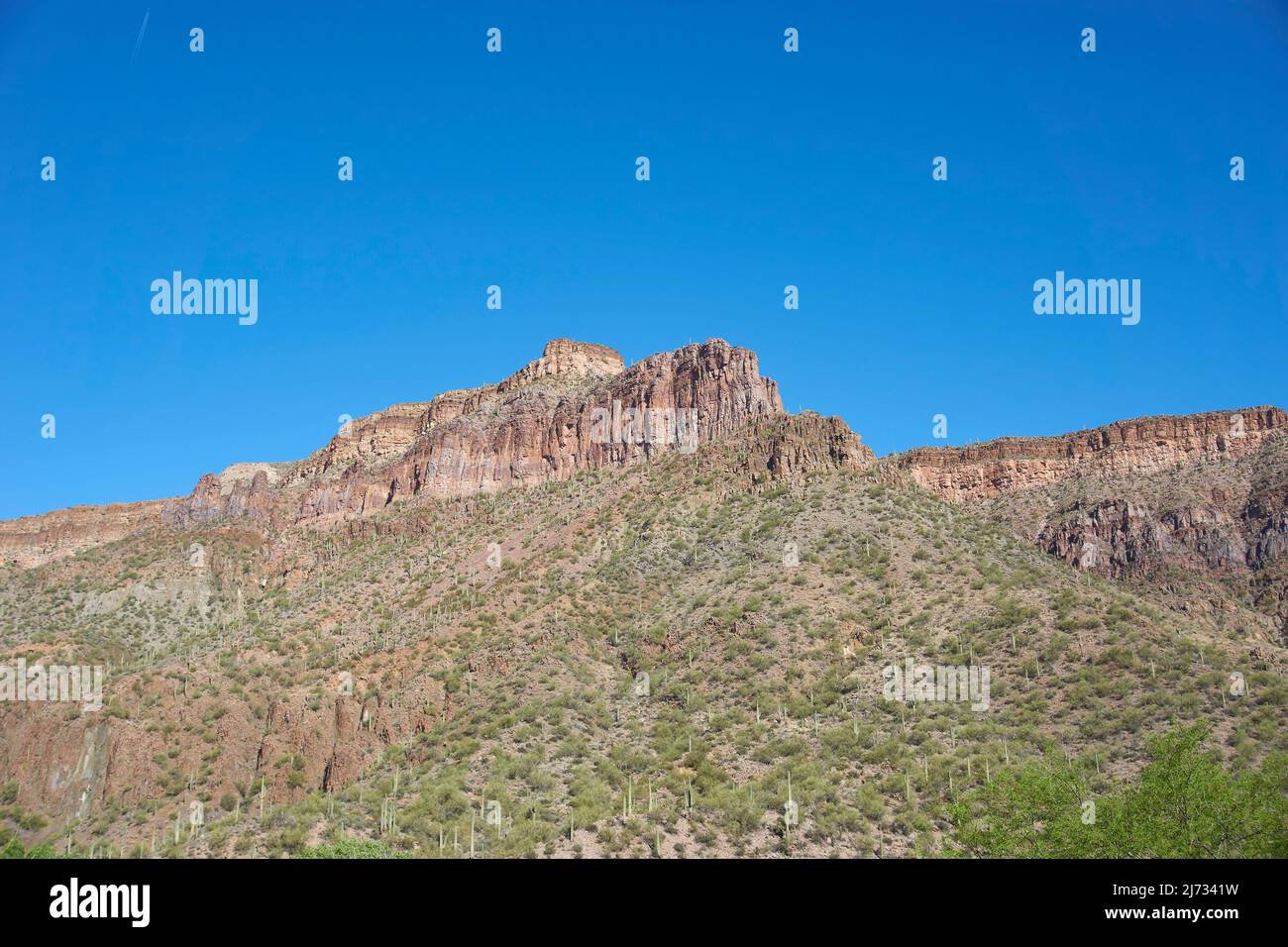 Paysage naturel du désert de Winkleman, Arizona. Banque D'Images