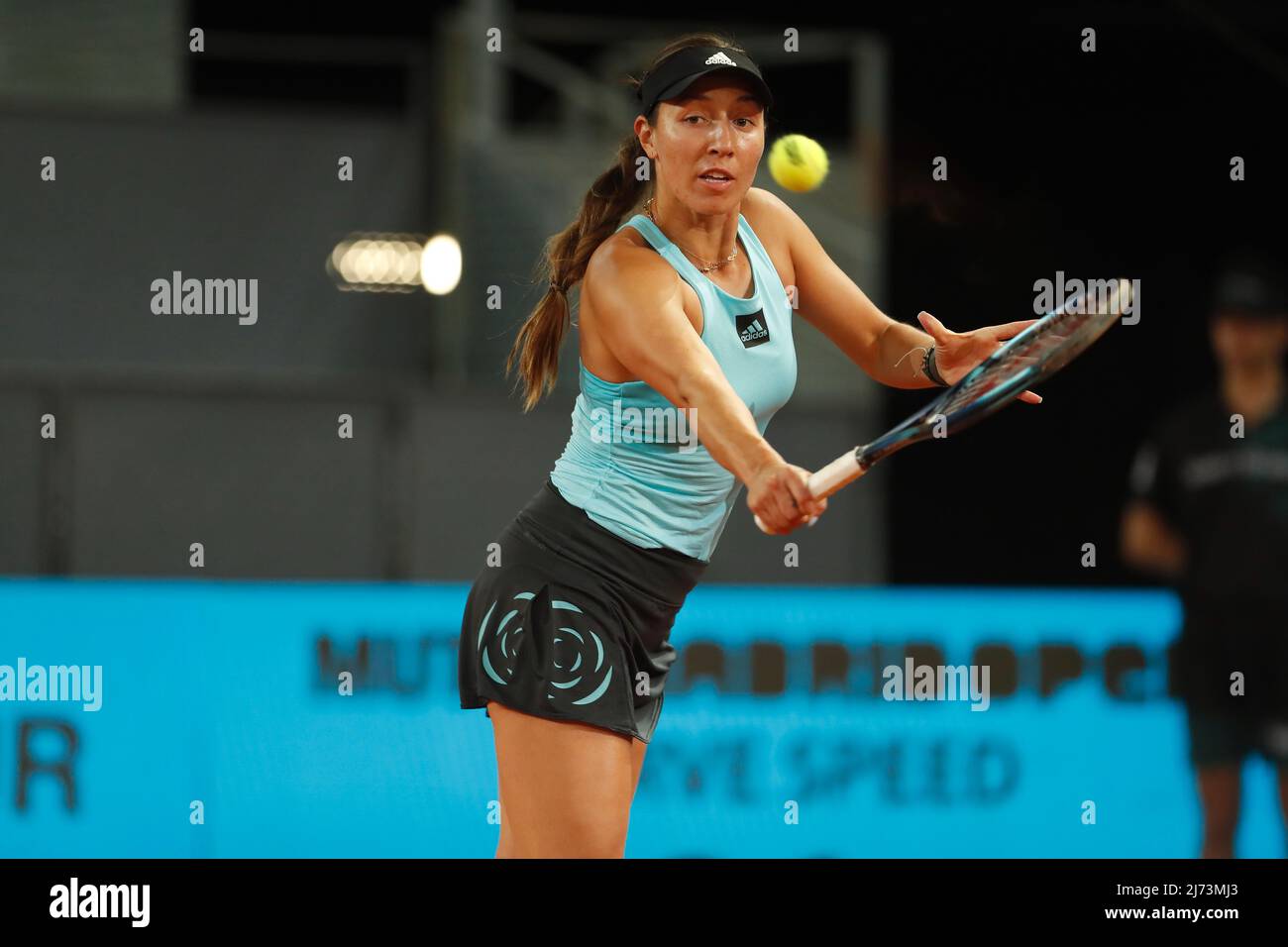 Jessica Pegula (USA), 5 MAI 2022 - tennis : Jessica Pegula en singles demi-finales match contre Jil Teichmann dans les tournois WTA 1000 Mutua Madrid Open tournoi de tennis à la Caja Magica à Madrid, Espagne. (Photo de Mutsu Kawamori/AFLO) Banque D'Images