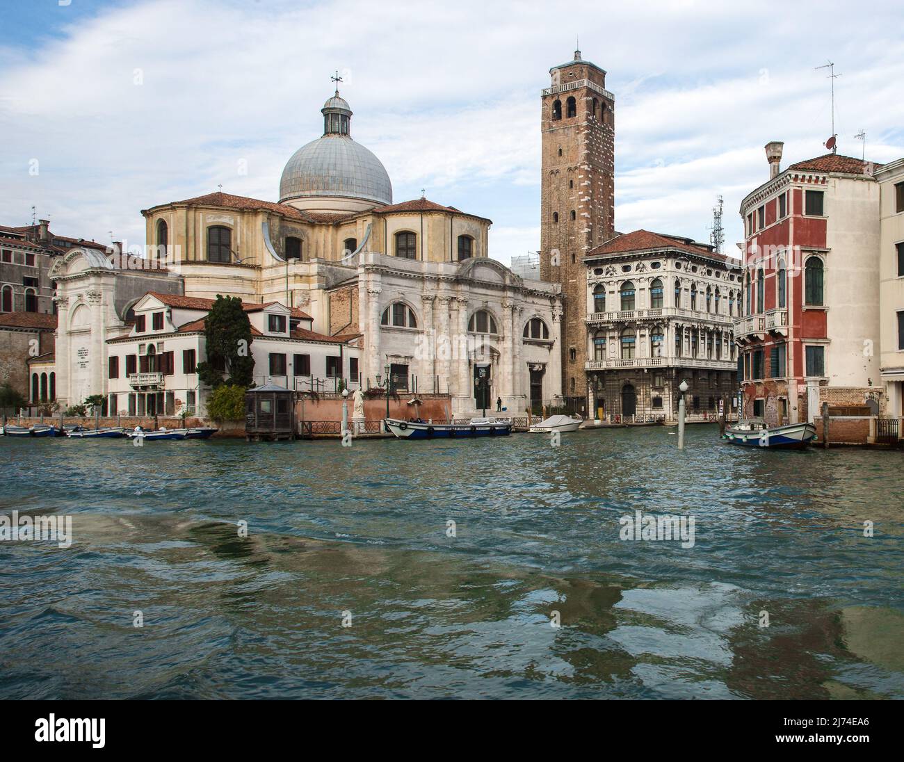 Italien Veneig Kirche San Geremia -25 vorn Canal Grande Rechts Palazzo Labia an der Einmündung des Canareggio-Kanals beide Bauten 18 JH Banque D'Images