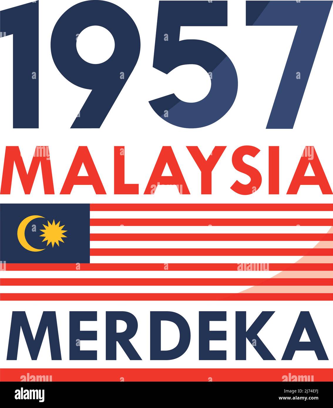 jour de l'indépendance 1957 malaisie Illustration de Vecteur
