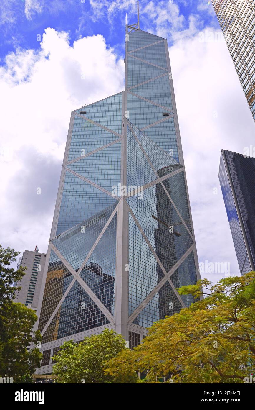 Bâtiment de la Banque de Chine, Central, Hongkong Island, Chine, Hong Kong Banque D'Images