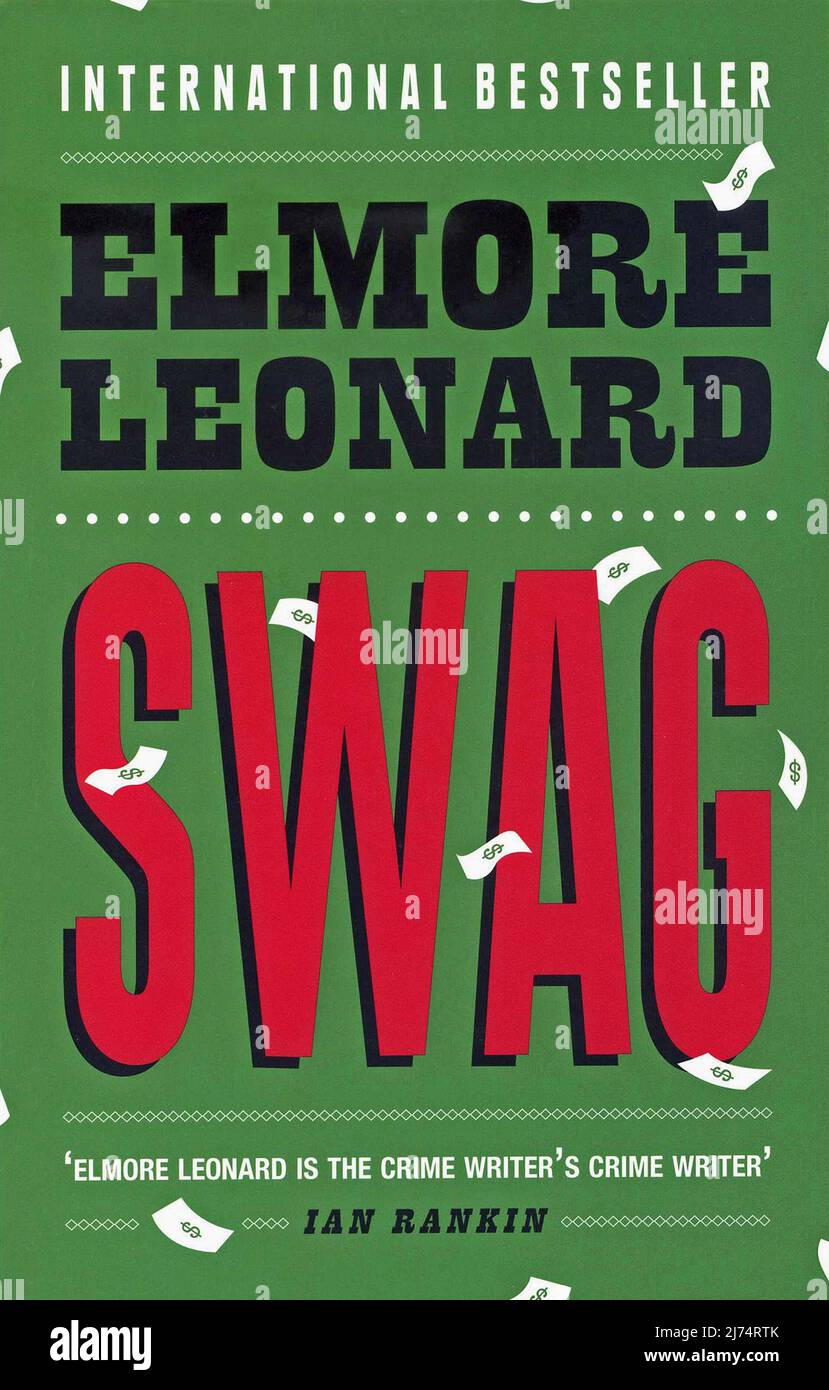 Couverture de livre. 'Swag' par Elmore Leonard. Banque D'Images