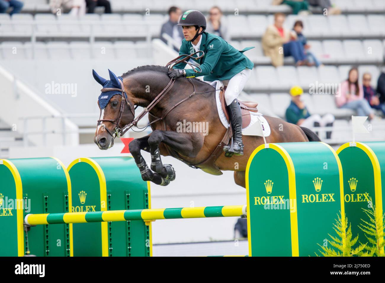 Marlon Modolo Zanotelli (BRA) à cheval Grand Slam VDL, Prix FFE CSIO5 pendant le Jumping International de la Baule 2022, épreuve équestre le 5 mai 2022 à la Baule, France - photo: Damien Kilani/DPPI/LiveMedia Banque D'Images