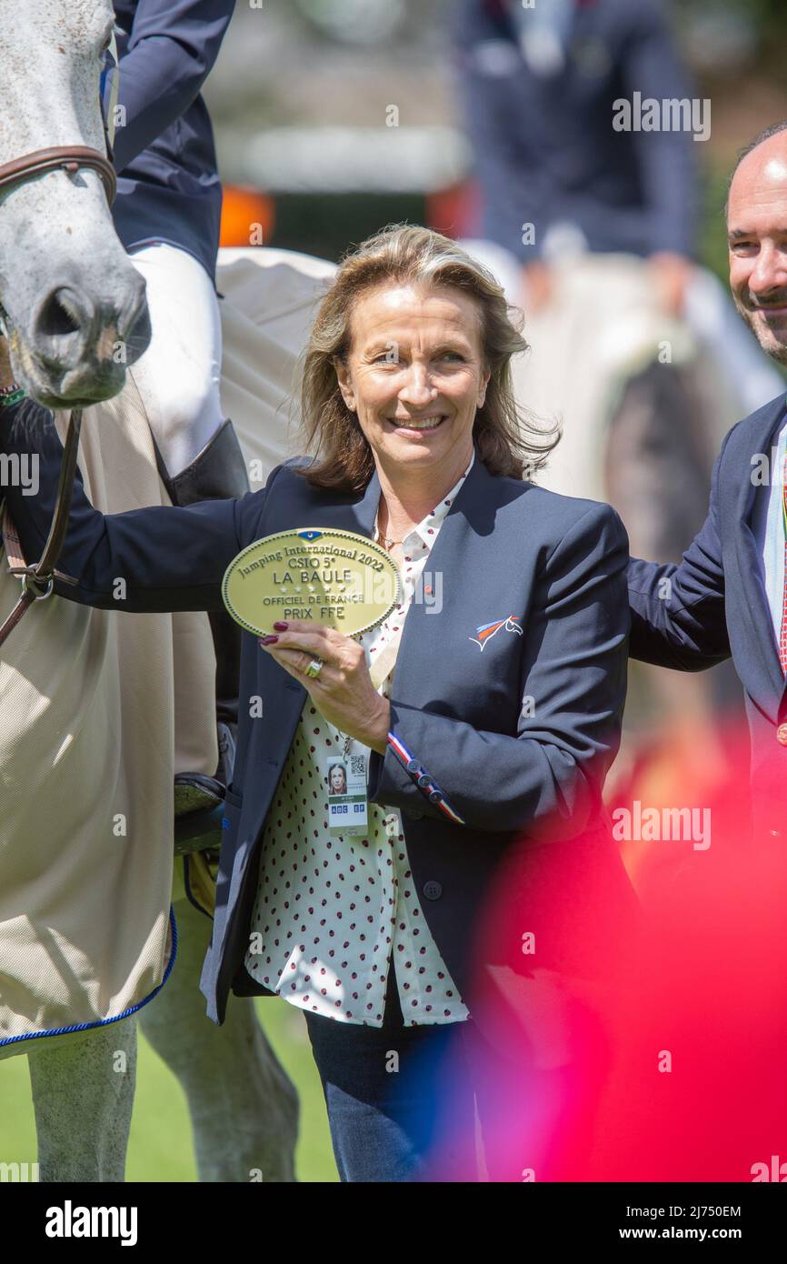 Emmanuele Perron-pette, Prix FFE CSIO5 lors du Jumping International de la Baule 2022, événement équestre le 5 mai 2022 à la Baule, France - photo: Damien Kilani/DPPI/LiveMedia Banque D'Images