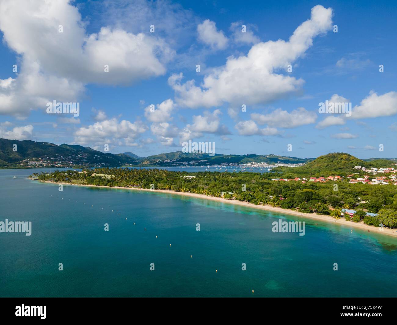 Pointe Marin, Sainte-Anne, Martinique, Antilles Françaises Banque D'Images