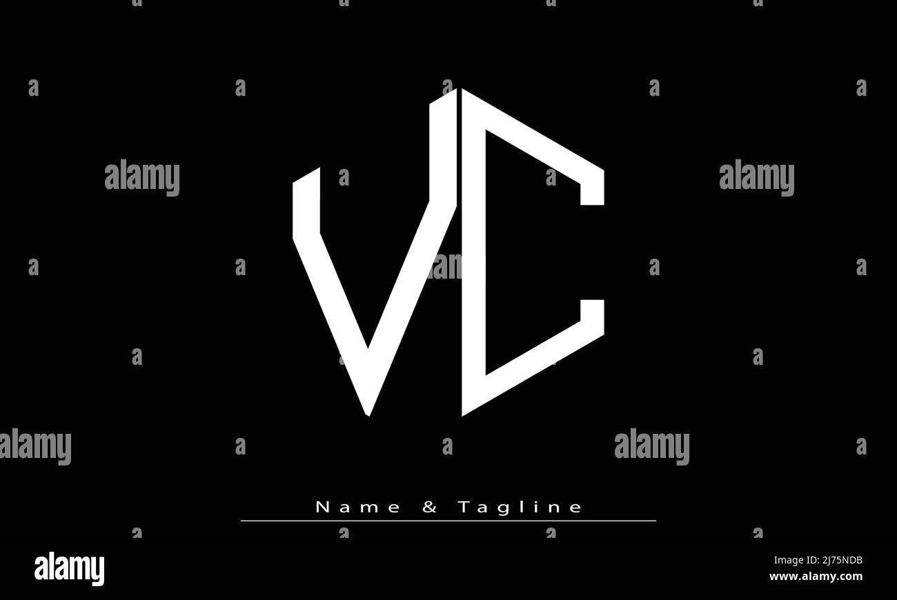 Lettres de l'alphabet initiales Monogram logo VC , CV Illustration de Vecteur Lettres de l'alphabet initiales Monogram logo VC , CV Illustration de Vecteur